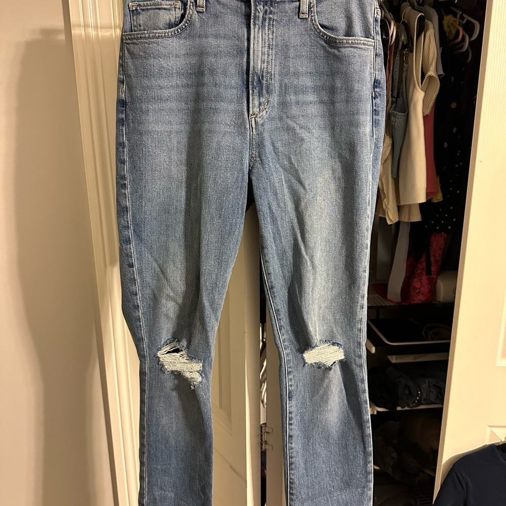 The Valentina Tower Super High Rise Favorite Daughter Jeans Sz 28